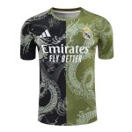 Günstige Fußballtrikots Real Madrid Dragon 2024-25 Grüne Kurzarm
